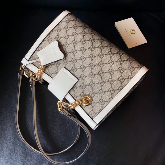 Gucci Padlock GG Small Shoulder Bag 479197 White