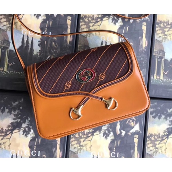 Gucci Rajah Small Shoulder Bag 537206 Burgundy/Orange 2018