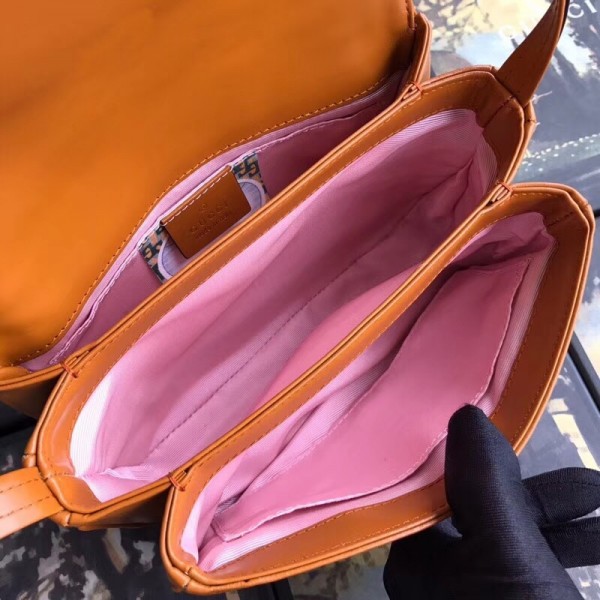 Gucci Rajah Small Shoulder Bag 537206 Burgundy/Orange 2018