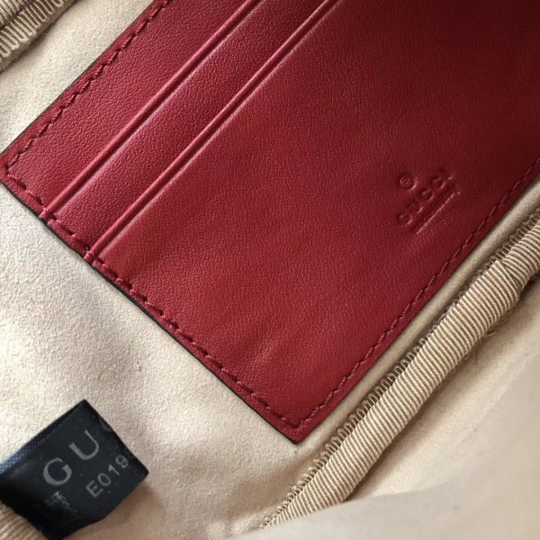 Gucci GG Marmont Mini Chain Bag 546581 Red 2018