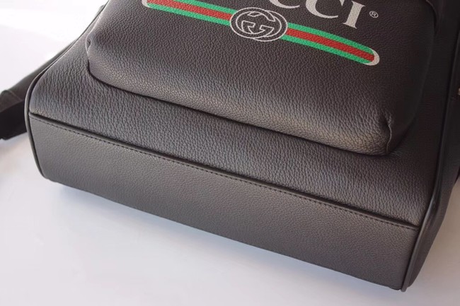 Gucci Print leather backpack 547834 black 