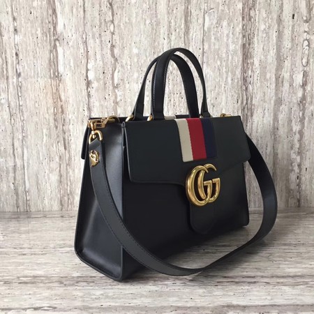 Gucci GG Marmont Small Top Handle Bag 476472 Black 