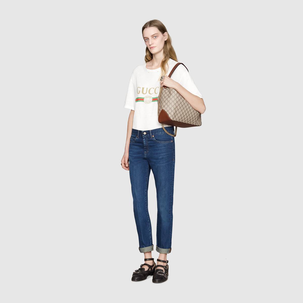 Gucci GG Supreme large hobo 477324 