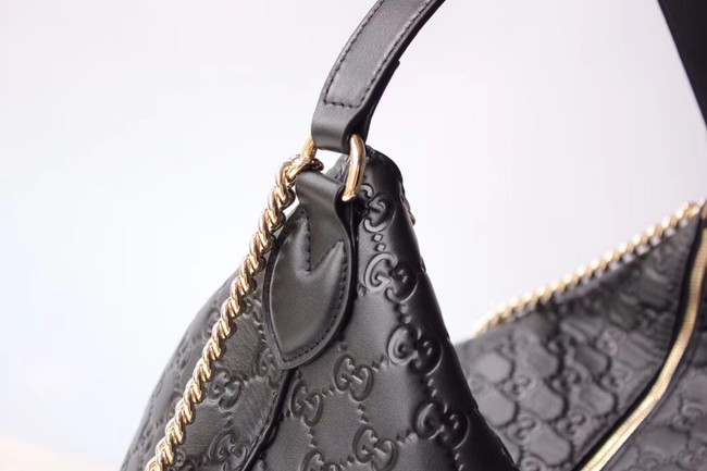 Gucci Signature large hobo bag 477324 black 