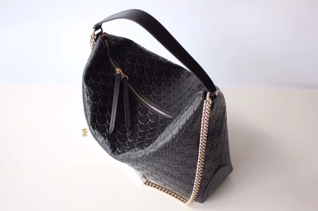 Gucci Signature large hobo bag 477324 black 