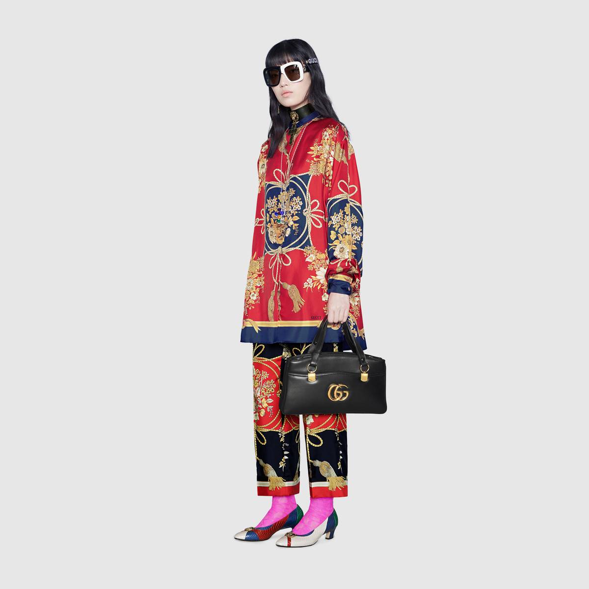 Gucci Arli large top handle bag 550130 black 