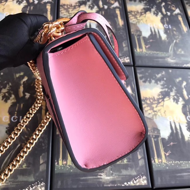 Gucci Padlock small GG shoulder bag 409487 pink 