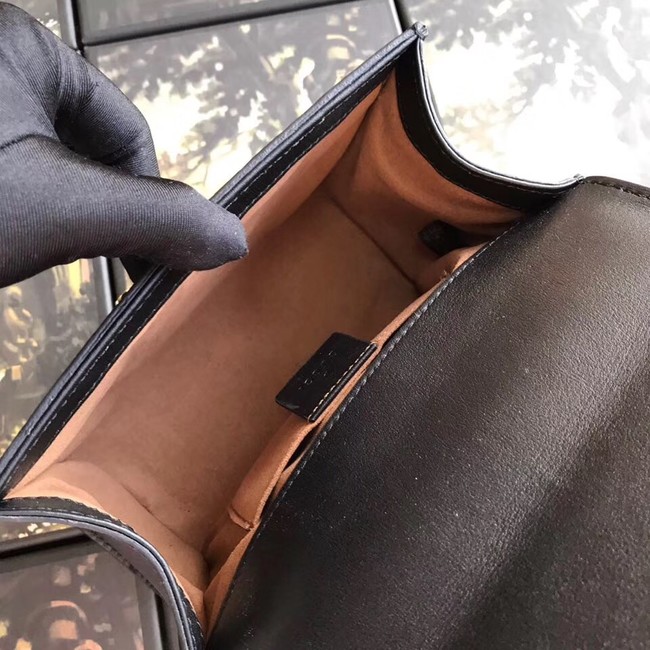 Gucci Padlock small GG shoulder bag 409487 black 