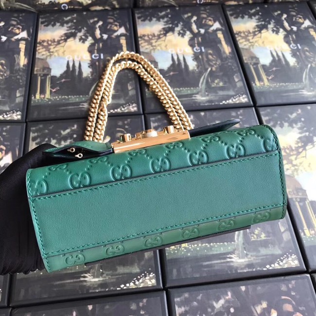 Gucci Padlock small GG shoulder bag 409487 green 