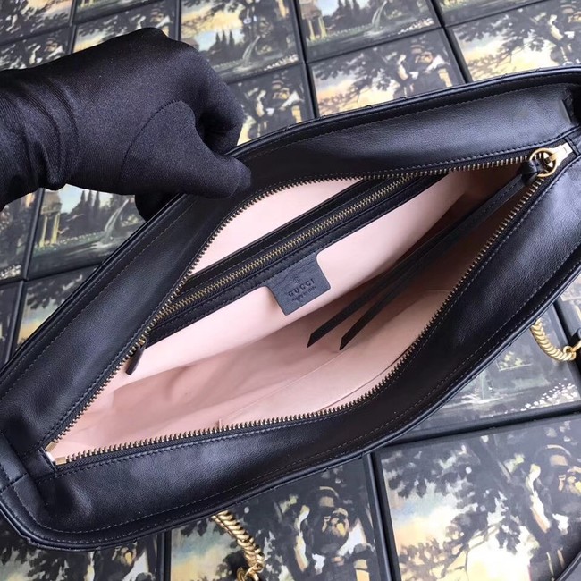 Gucci GG Marmont matelasse medium tote 524578 black 