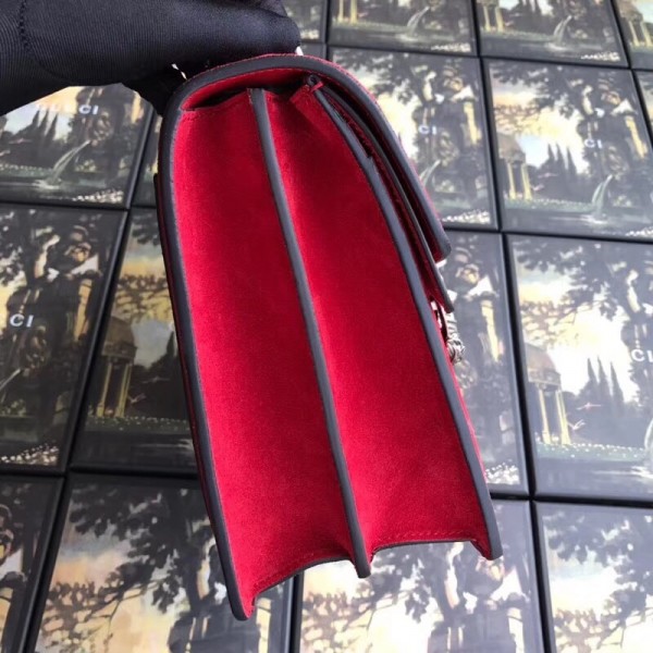 Gucci Dionysus GG Snakeskin Medium Shoulder Bag with Appliqu 400235 2018
