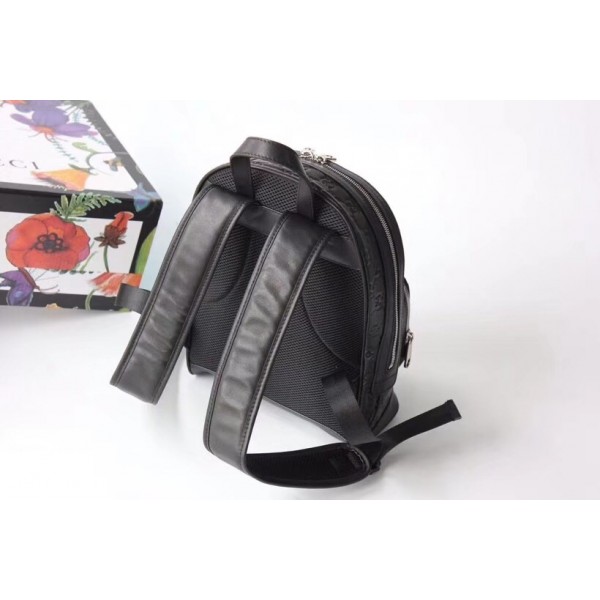 Gucci Signature Leather Backpack 450967 Black 2018