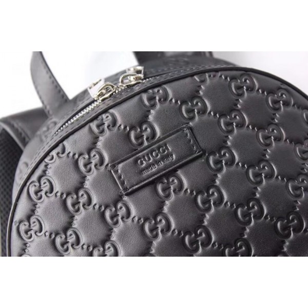 Gucci Signature Leather Backpack 450967 Black 2018