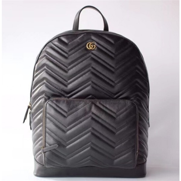 Gucci GG Marmont Matelassé Backpack 523405 Black 2018