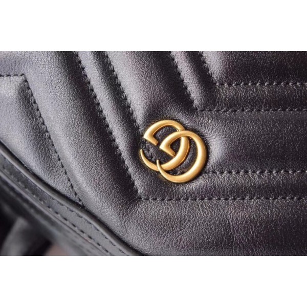 Gucci GG Marmont Matelassé Backpack 523405 Black 2018