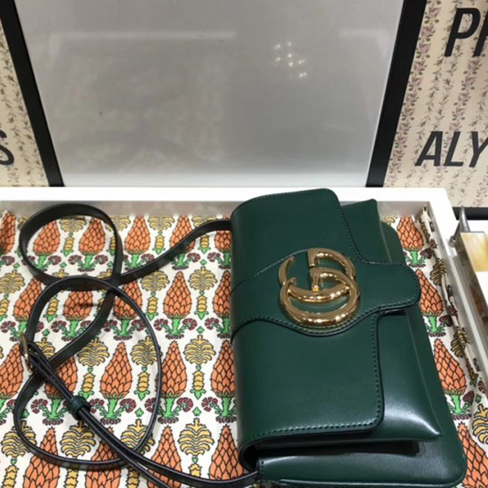 Gucci Arli Small Shoulder Bag 550129 Green 2018