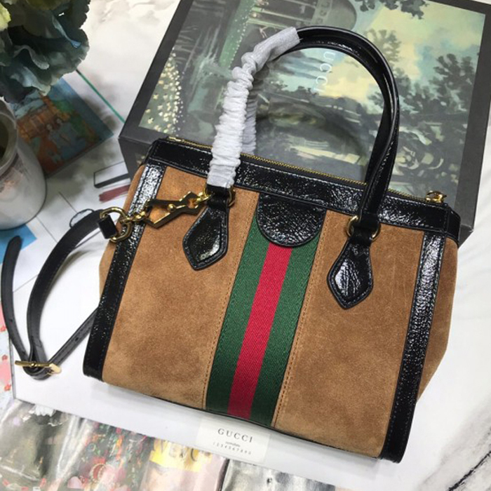 Gucci Ophidia Small Suede Tote Bag 547551 Camel 2018