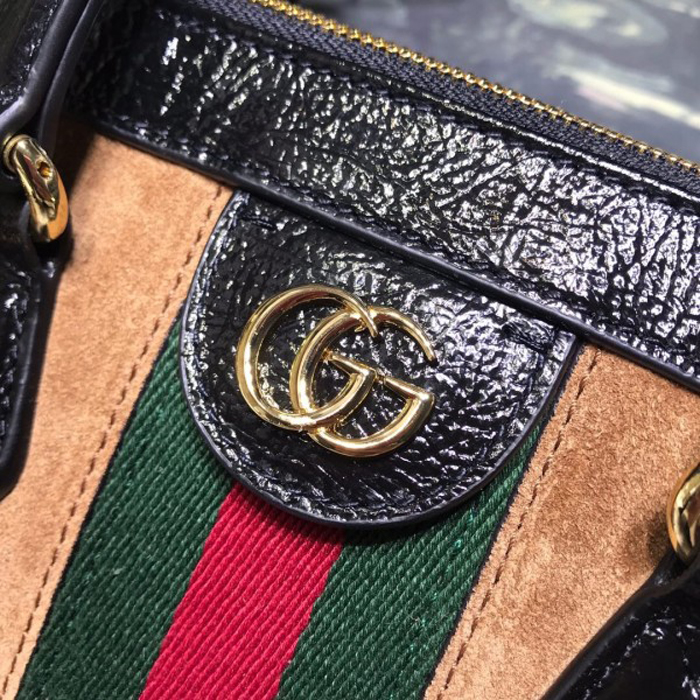 Gucci Ophidia Small Suede Tote Bag 547551 Camel 2018