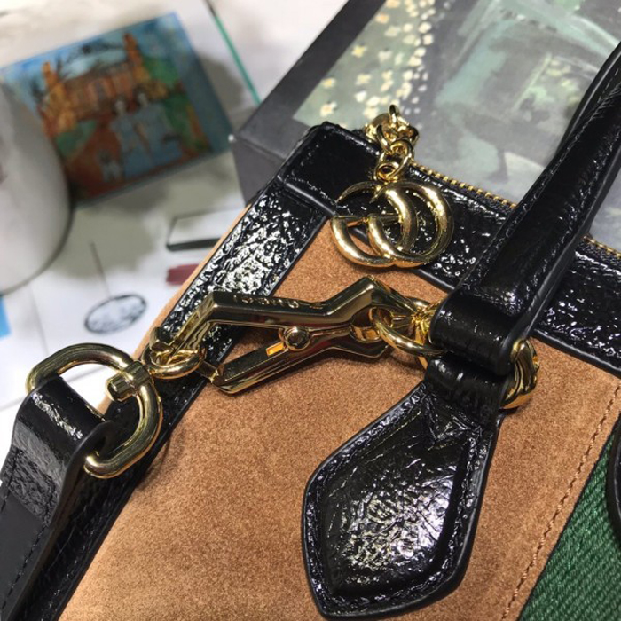 Gucci Ophidia Small Suede Tote Bag 547551 Camel 2018