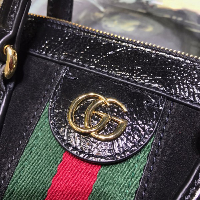 Gucci Ophidia Small Suede Tote Bag 547551 Black 2018