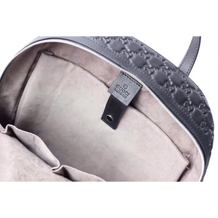 Gucci Signature Leather Backpack 406370 Black 2018