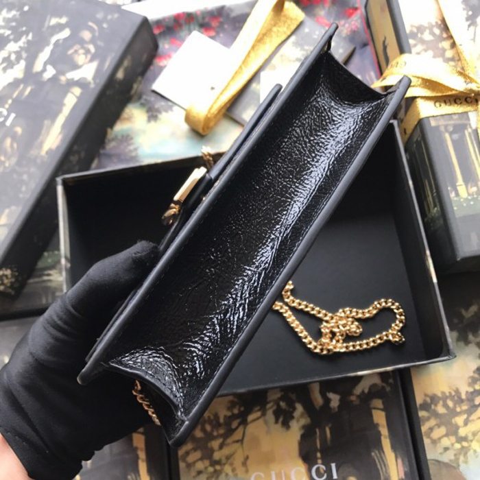 Gucci Sylvie Velvet Chain Bag 494642 Blue 2018