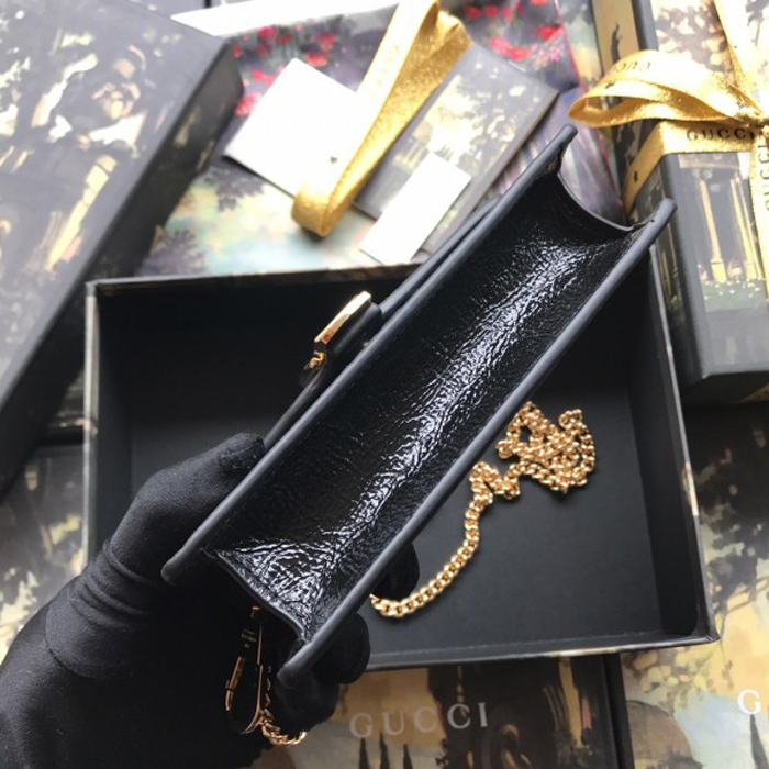 Gucci Sylvie Velvet Mini Chain Bag 494646 Blue 2018