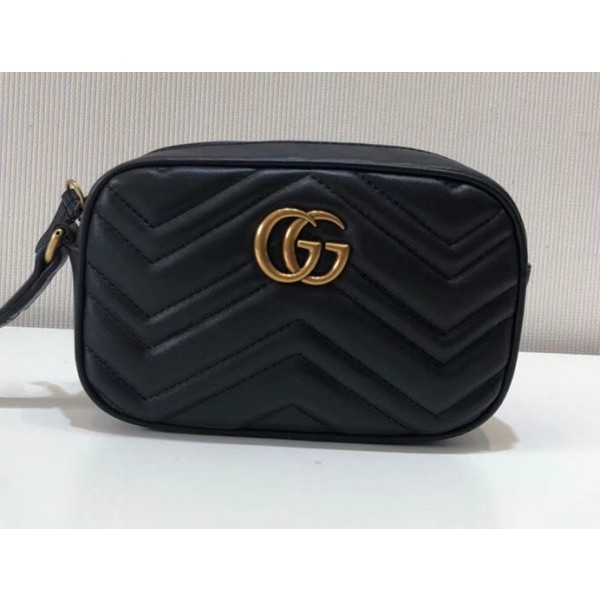 Gucci GG Marmont Matelassé Clutch 443438 Black 2018