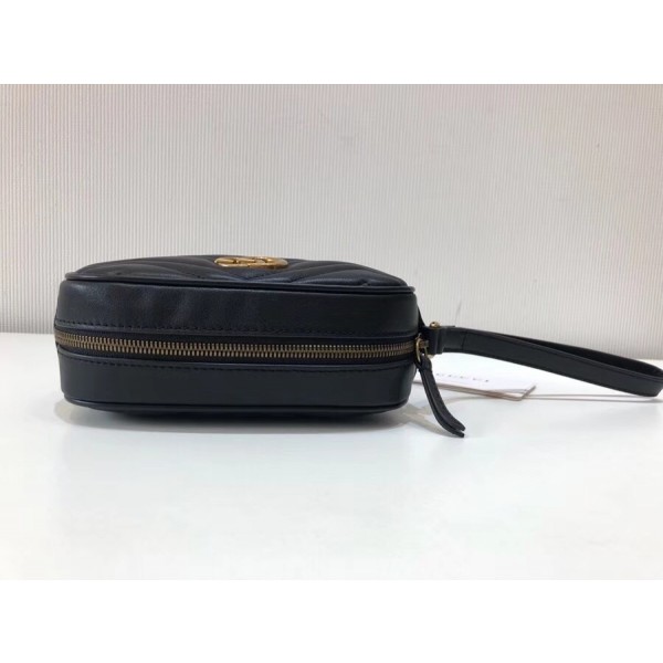 Gucci GG Marmont Matelassé Clutch 443438 Black 2018