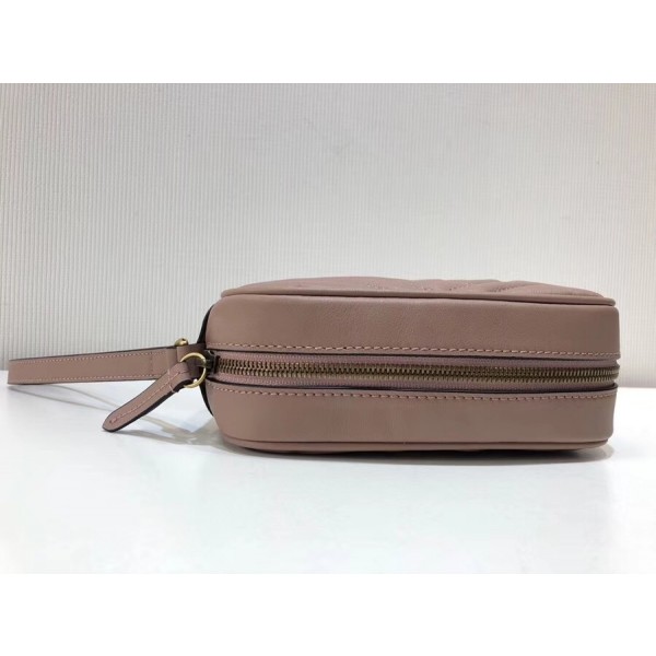Gucci GG Marmont Matelassé Clutch 443438 Dusty Pink  2018