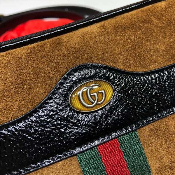 Gucci Ophidia Suede Mini Bag 546597 Brown 2018