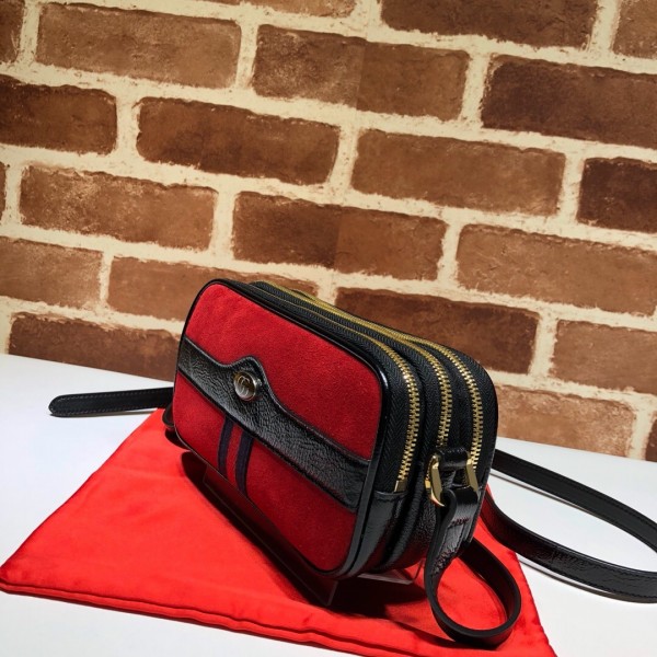 Gucci Ophidia Suede Mini Bag 546597 Red 2018