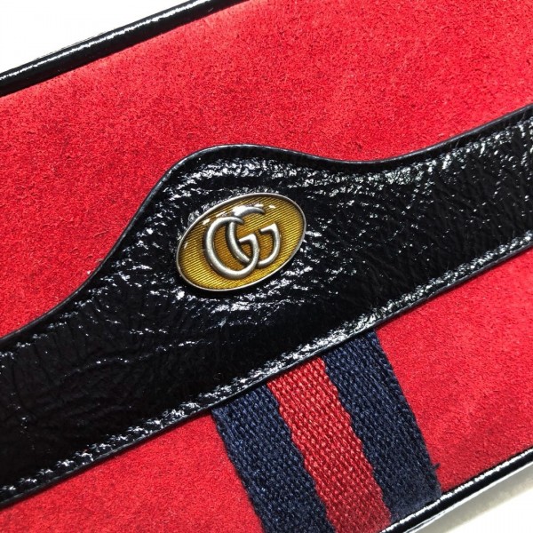 Gucci Ophidia Suede Mini Bag 546597 Red 2018