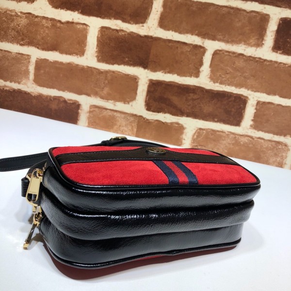 Gucci Ophidia Suede Mini Bag 546597 Red 2018
