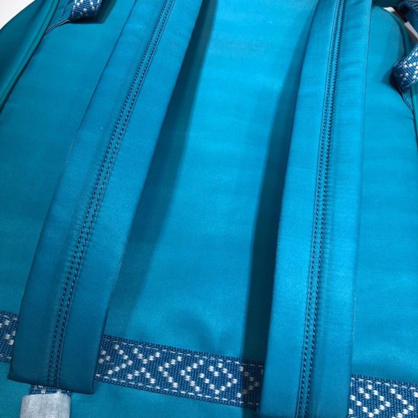 Gucci Medium Backpack with Gucci '80s Patch 536724 Bright Blue 2018