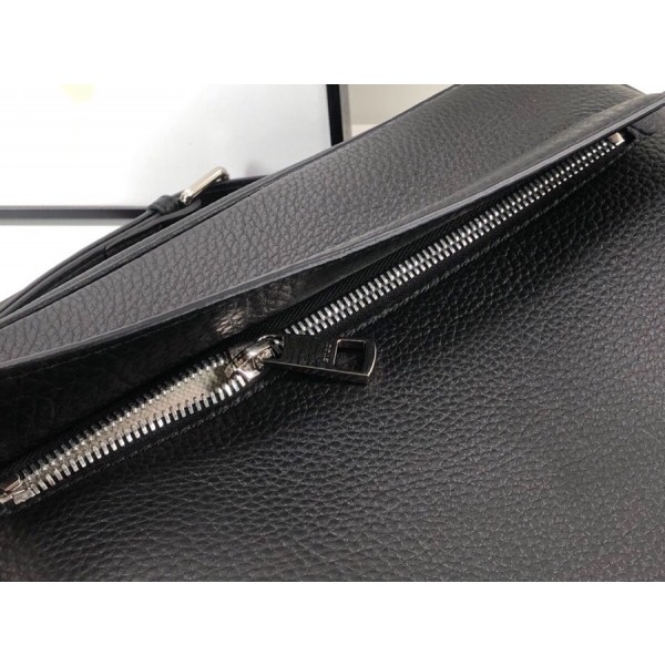Gucci Leather Men's Messenger Bag 337084 Black 2018