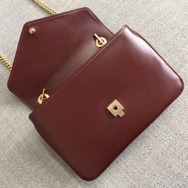 Gucci Interlocking G Horsebit Rajah Small Shoulder Bag 537243 Burgundy 2019