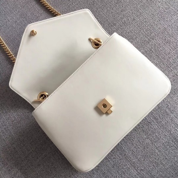 Gucci Interlocking G Horsebit Rajah Small Shoulder Bag 537243 White 2019