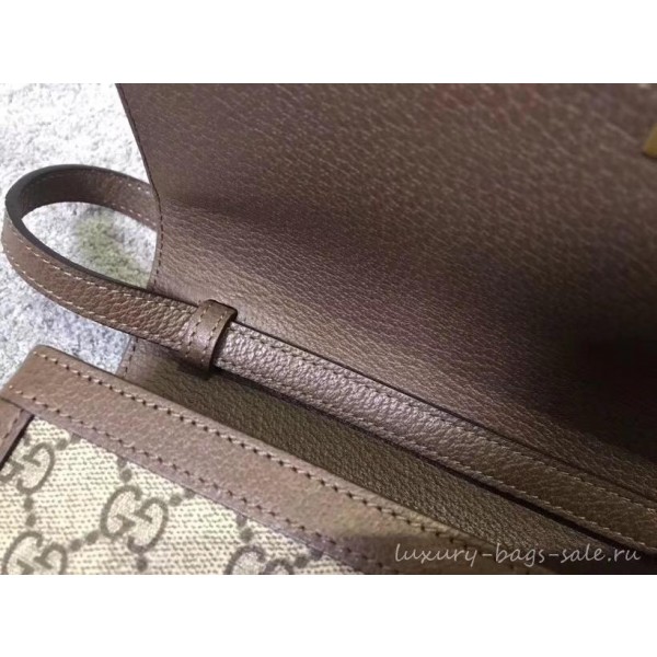 Gucci Queen Margaret Metal Bee Web GG Supreme Medium Shoulder Bag 524356 coffee 2018