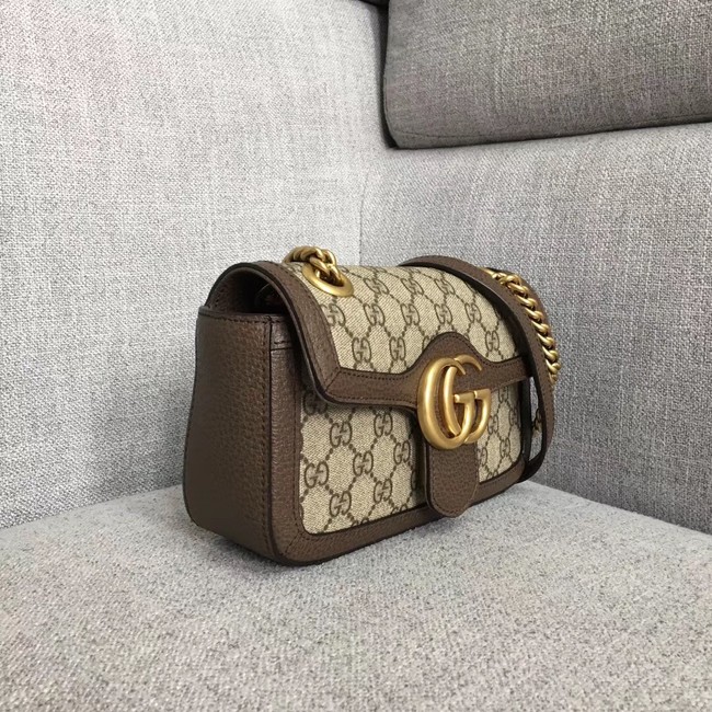 Gucci Ophidia GG Supreme small shoulder bag 446744 brown 