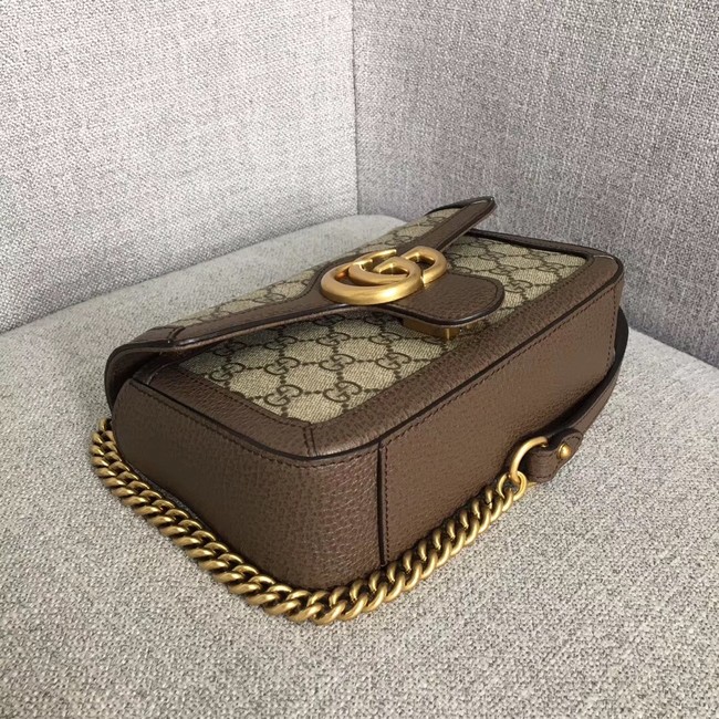 Gucci Ophidia GG Supreme small shoulder bag 446744 brown 
