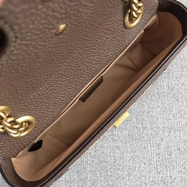 Gucci Ophidia GG Supreme small shoulder bag 446744 brown 
