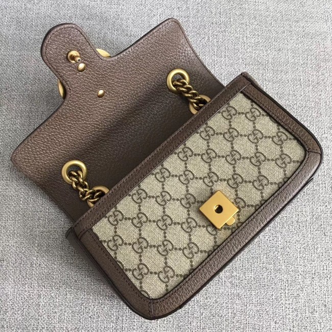 Gucci Ophidia GG Supreme small shoulder bag 446744 brown 