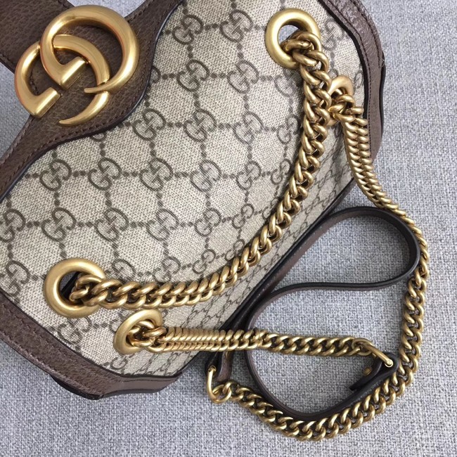 Gucci Ophidia GG Supreme small shoulder bag 446744 brown 