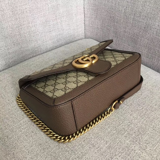 Gucci Ophidia GG Supreme small shoulder bag 443497 brown 