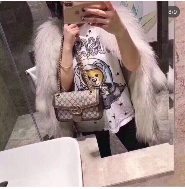 Gucci Ophidia GG Supreme small shoulder bag 443497 brown 