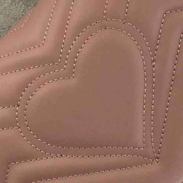 Gucci Now GG Marmont Mini Shoulder Bag 446744 Light Pink 