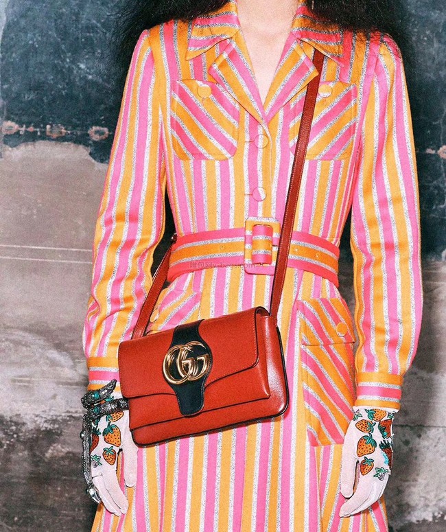 Gucci Arli small shoulder bag 550129 red&black 
