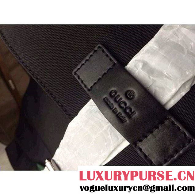 Gucci Black Techno Canvas Backpack 337075 (1b77-140 )