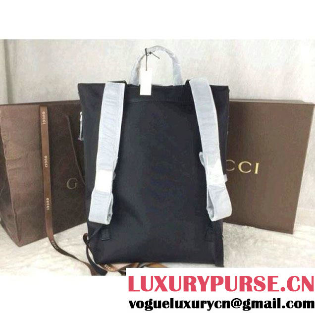 Gucci Black Techno Canvas Backpack 337075 (1b77-140 )